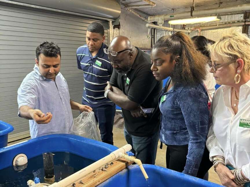 Leadership class gets a Farm Tour Session