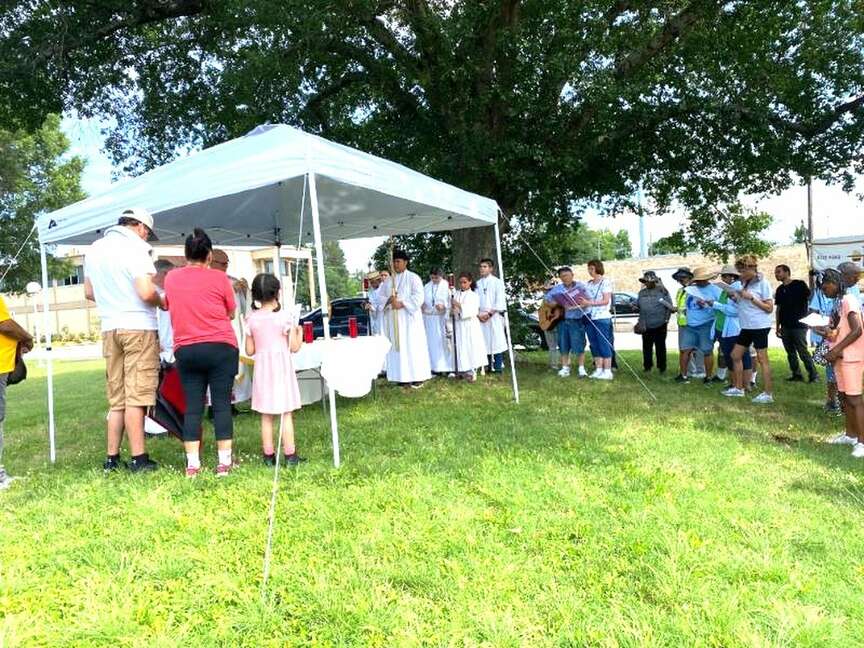 Catholic churches hold Corpus Christi event