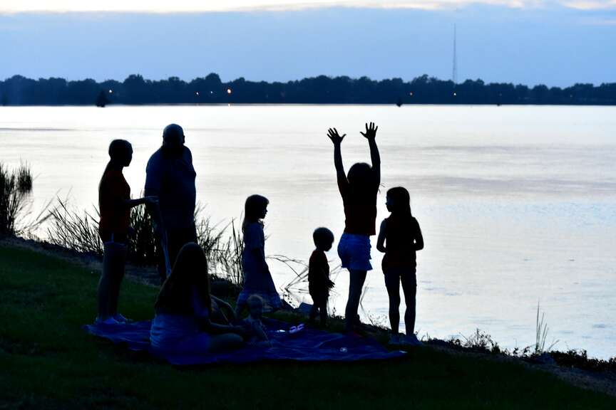 Fireworks welcome sight despite oppressive heat in Pine Bluff