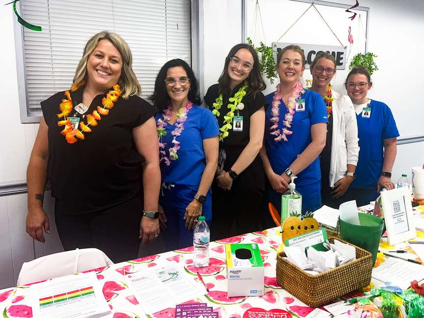 Health fair aids workers at firm