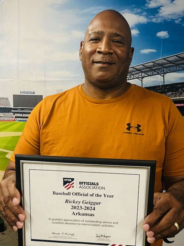 Rickey Geiggar wins Baseball Official of Year