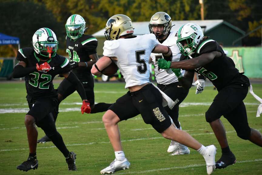 Harding shuts out UAM from end zone, wins 63-3