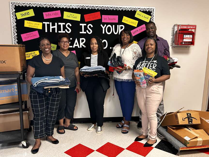 Church donates clothing for JHS