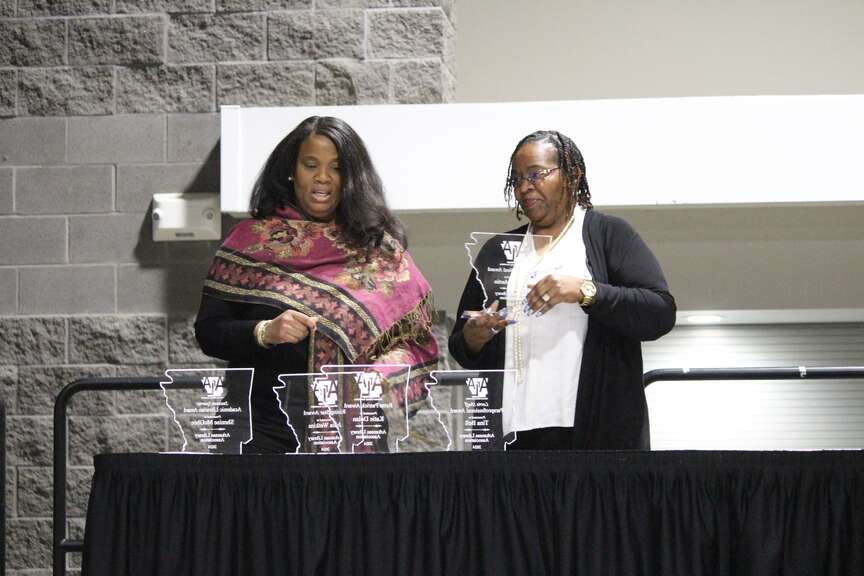 Former PB librarian receives award