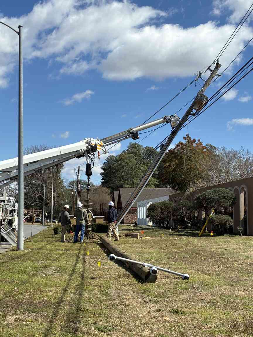 Downed pole