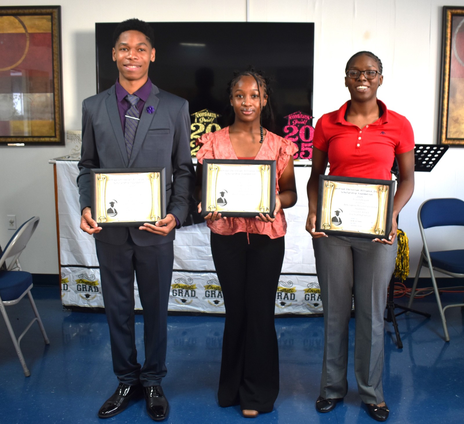 3 high school graduates receive Unified Christian Alliance scholarships