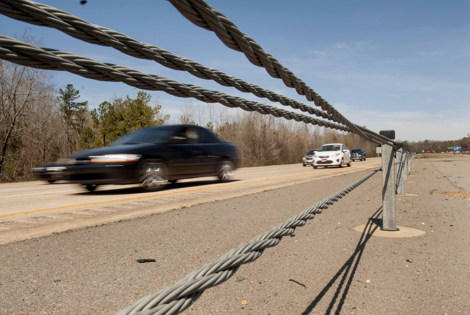 Highway crews to install cable median barriers