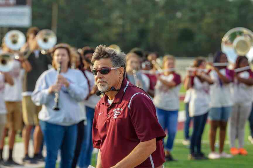 Stuttgart High School’s band director where he wants to be