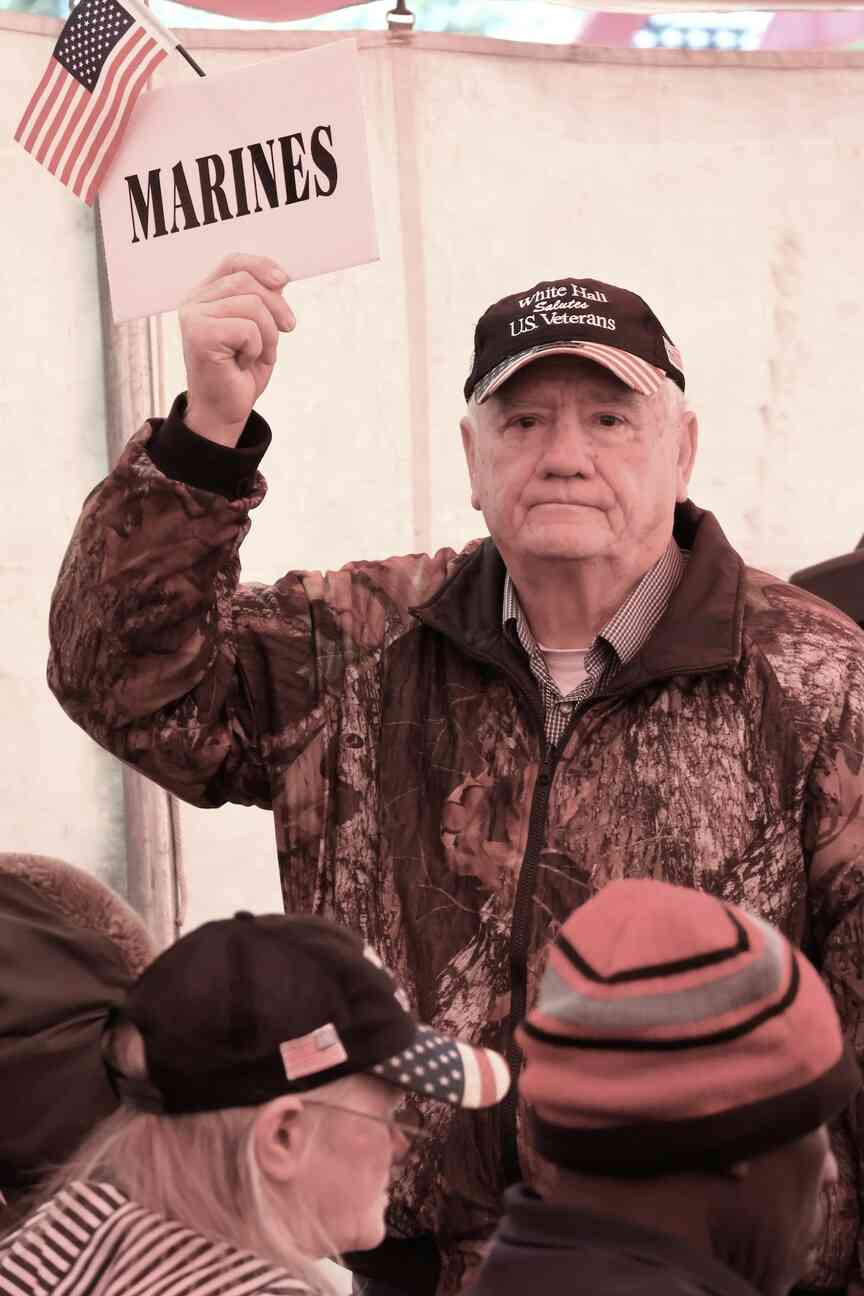 Navy veteran talks at White Hall event