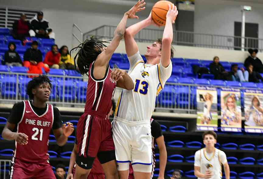 Sheridan erases early deficit, cruises past Pine Bluff