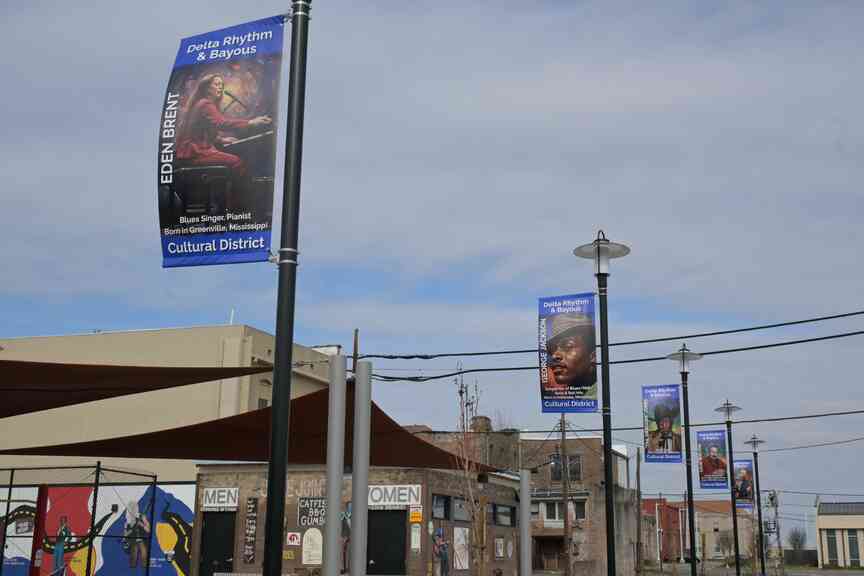 New banners brave winter wind