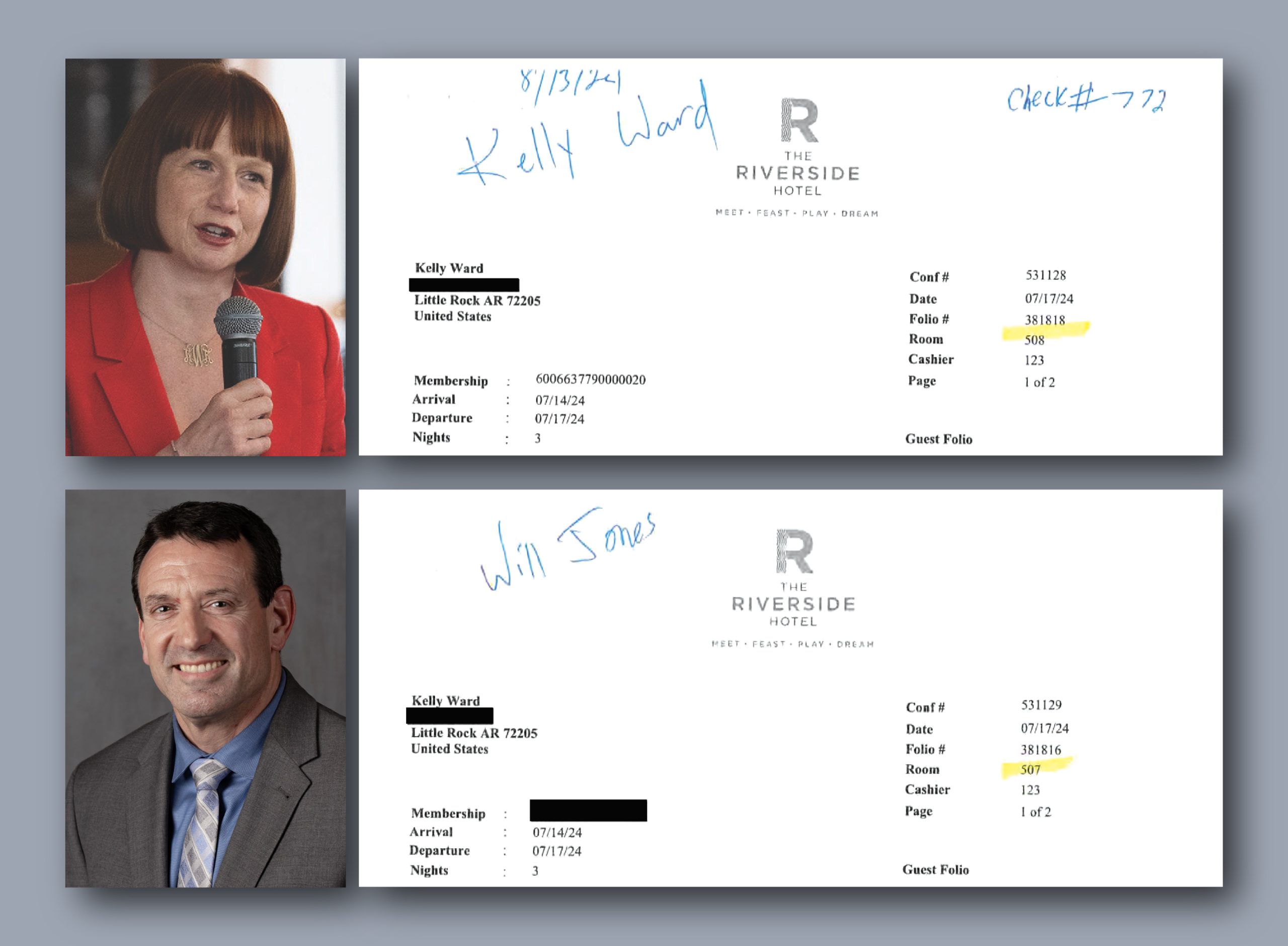 Prosecuting Attorney Will Jones, Kelly Ward expensed 11 trips together before admitting to affair
