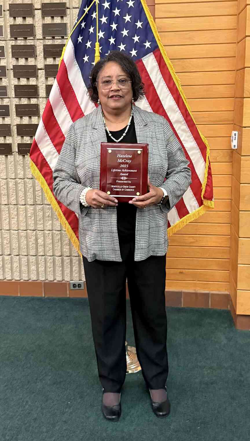 Drew County extension staff chair given award